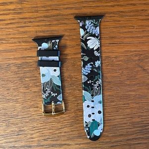 Rifle Paper Co Apple Watch Band Blue Garden Party Floral Smartwatch
